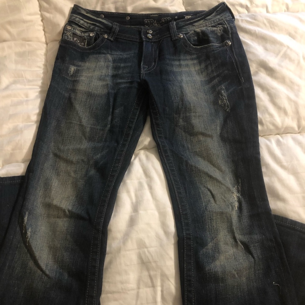 Miss Me size 28 dark wash jeans - Picture 3 of 5
